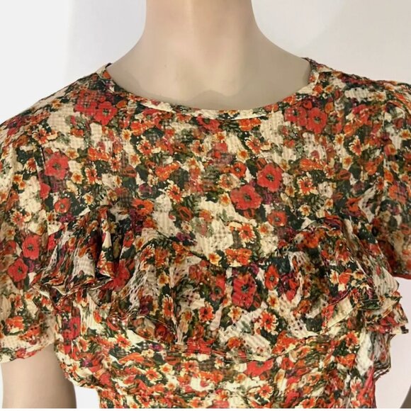 Isabel Marant Robe Face Floral Print Mini Dress- size small - Picture 7 of 15